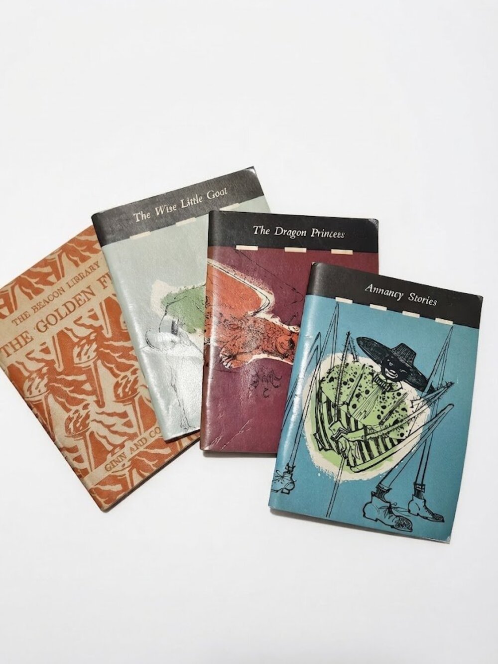 Vintage 1950s Ginn & Co The Beacon Library Readers - Lot of 4 Paperbacks